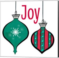 Framed 'Joyful Christmas Ornaments II' border=