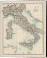 Framed 'Map of Italy' border=