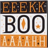 Framed 'Festive Fright EEK BOO AHH' border=