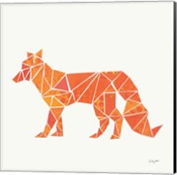 Framed 'Geometric Animal II' border=