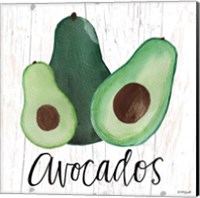 Framed 'Avocados' border=