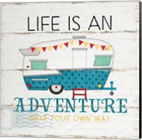 Framed 'Life is an Adventure' border=