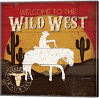 Framed 'Welcome to the Wild West' border=