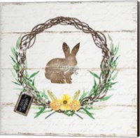 Framed 'Spring Wreath II' border=