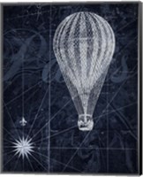 Framed 'Hot Air over Paris II' border=