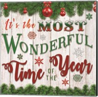 Framed 'It's the Most Wonderful Time of the Year' border=