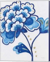 Framed 'Flora Chinoiserie IV' border=