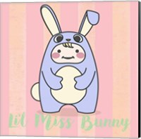 Framed 'Li'l Bunny' border=