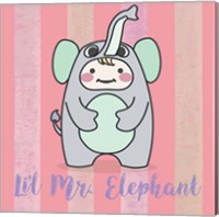 Framed 'Li'l Elephant' border=