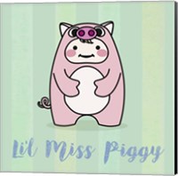 Framed 'Li'l Piggy' border=