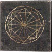 Framed 'Golden Wheel I' border=