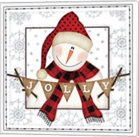 Framed 'Jolly Snowman' border=