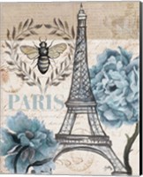 Framed 'Paris Bee I' border=