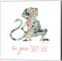 Framed 'Be Your Silly Self' border=