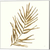 Framed 'Gilded Palm I' border=