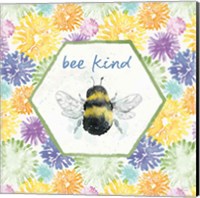 Framed 'Bee Harmony VII' border=