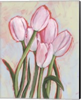 Framed 'Peppy Tulip II' border=