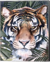 Framed 'Jungle Cat I' border=