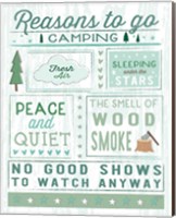 Framed 'Comfy Camping II' border=