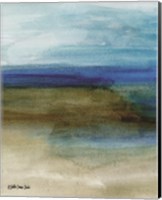 Framed 'Coastal Abstraction 2' border=