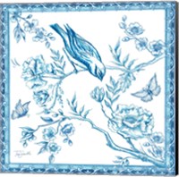 Framed 'Chinoiserie Tile I' border=