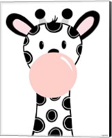 Framed 'Black Giraffe' border=