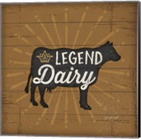 Framed 'Legend Dairy' border=