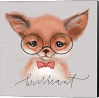 Framed 'Brilliant Fox' border=