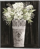 Framed 'Punched Tin Floral I' border=