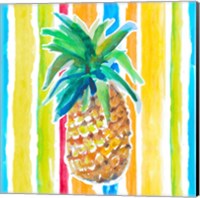 Framed 'Vibrant Pineapple I' border=