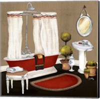 Framed 'Red Master Bath II' border=