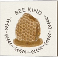 Framed 'Bee Hive II-Bee Kind' border=