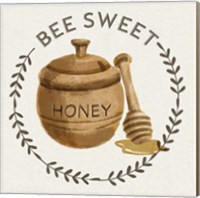 Framed 'Bee Hive III-Bee Sweet' border=