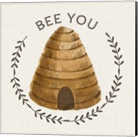 Framed 'Bee Hive IV-Bee You' border=