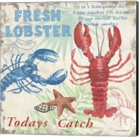Framed 'Fresh Lobster' border=