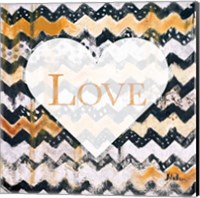 Framed 'Love Zig Zag' border=