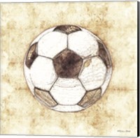 Framed 'Soccer Sketch' border=