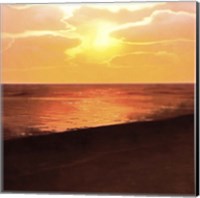 Framed 'Sunset Dreams II' border=