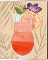 Framed 'Tropical Cocktail III' border=