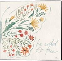 Framed 'Wildflower Vibes VII' border=