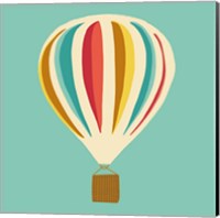 Framed 'Hot Air Balloon II' border=