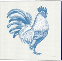 Framed 'Cottage Rooster I' border=