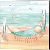 Framed 'Ocean Breeze VI' border=