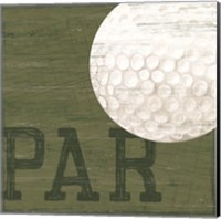 Framed 'Golf Days XII-Par' border=