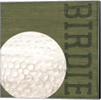 Framed 'Golf Days XIII-Birdie' border=