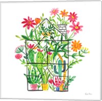 Framed 'Greenhouse Blooming III' border=