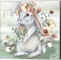 Framed 'Farmhouse Bunny II' border=