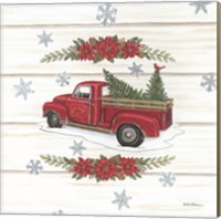 Framed 'Holly Berry Tree Farms Truck' border=