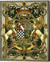 Framed 'Crest on Black II' border=