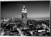 Framed Empire State Building at Night